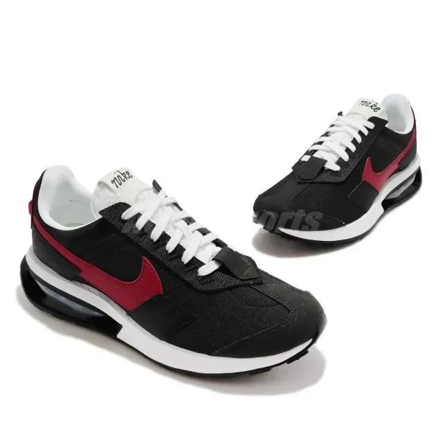 Nike air max pre-day black red white men casual lifestyle shoes dh4638-001