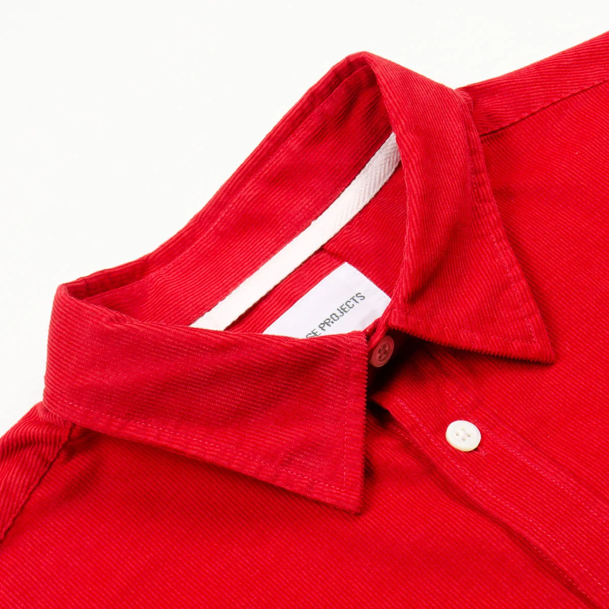 Norse Projects - Osvald Corduroy Shirt - Askja Red