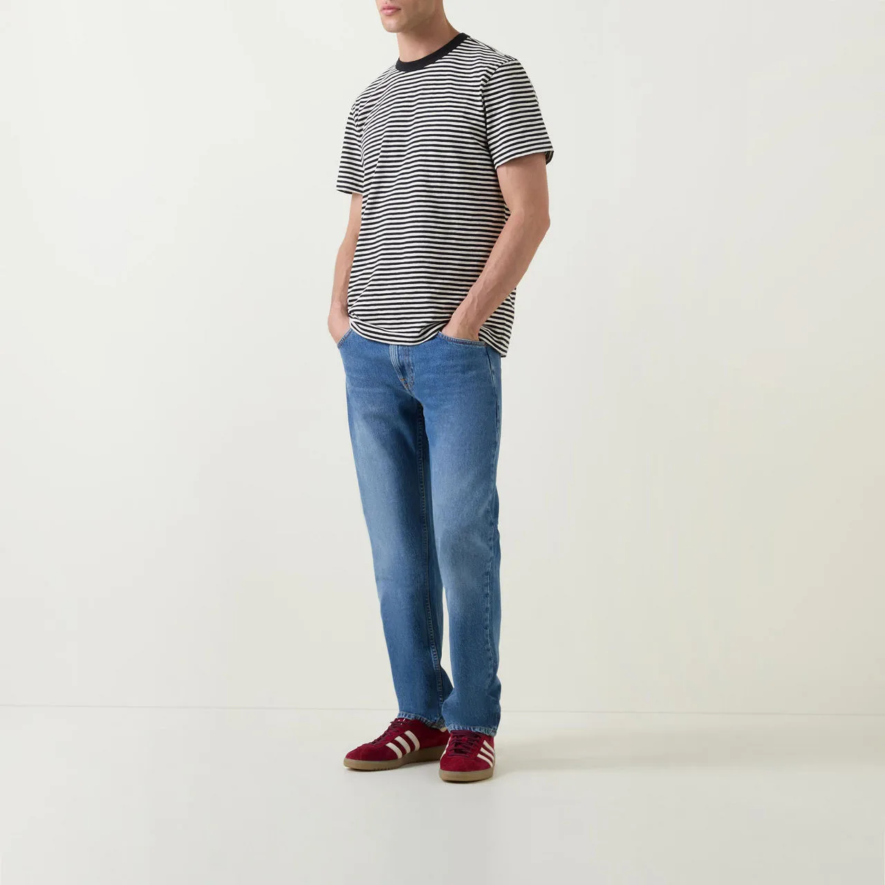 NUDIE JEANS The Sustainable Edit Gritty Jackson Straight-Leg Jeans - Light Wash