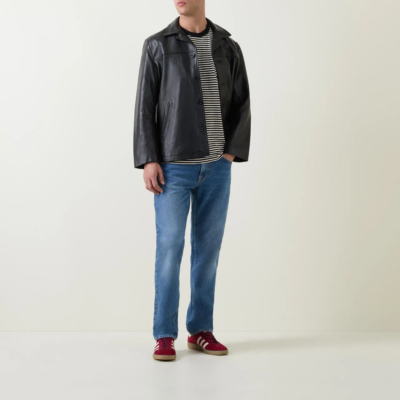 NUDIE JEANS The Sustainable Edit Gritty Jackson Straight-Leg Jeans - Light Wash