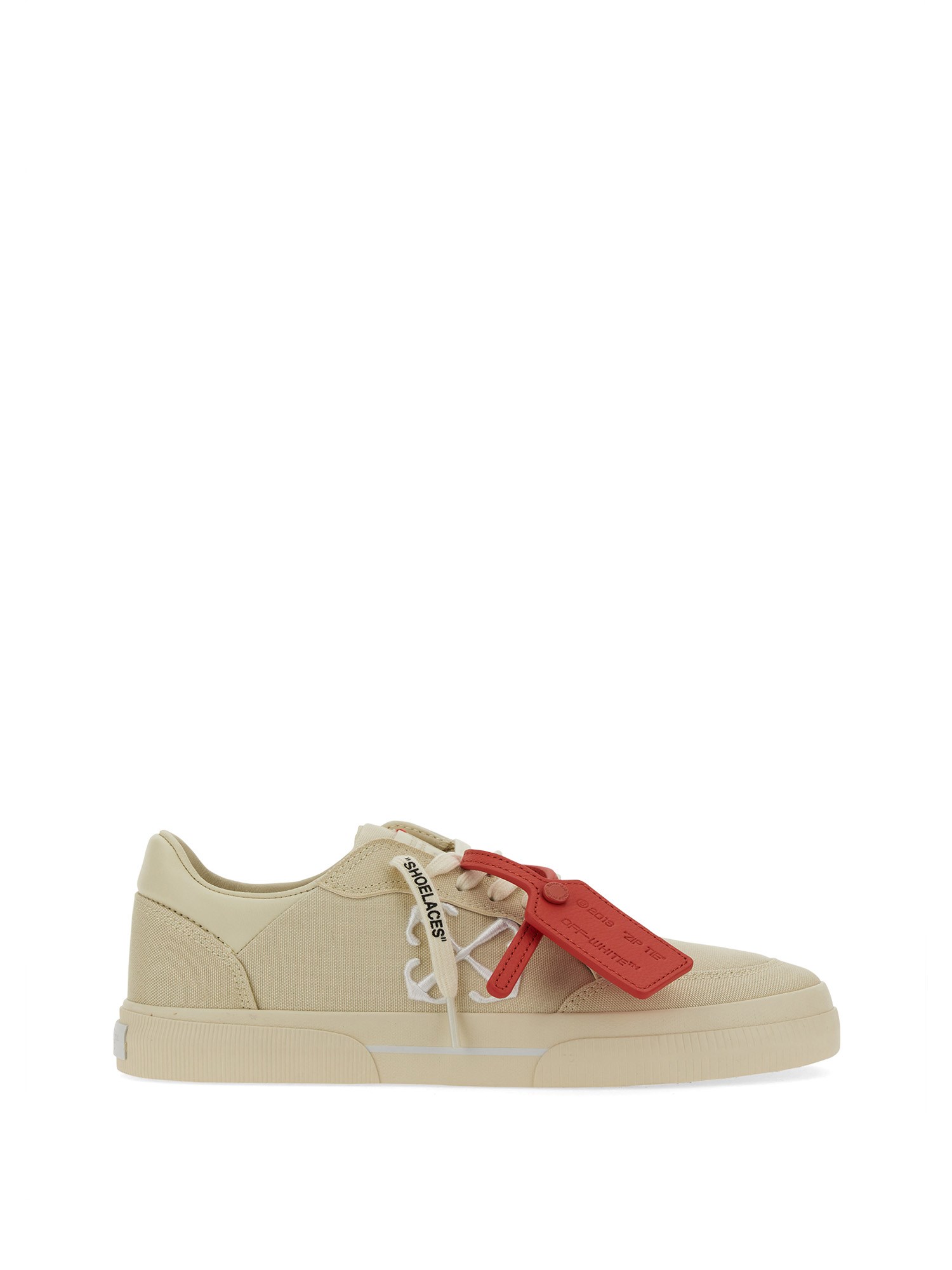 OFF-WHITE    NEW VULCANIZED COTTON CANVAS LOW TOP SNEAKER