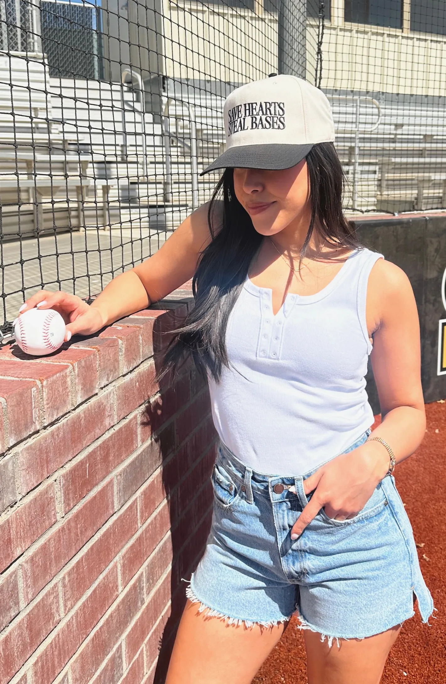 Out of Your League White Tank Top