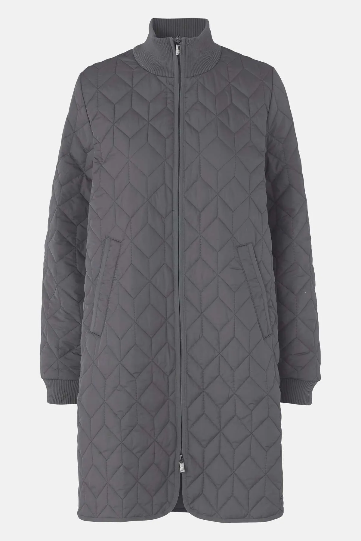 Padded Quilted Coat - Dark Shadow