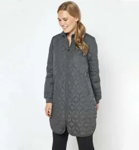 Padded Quilted Coat - Dark Shadow