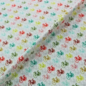 Patchwork Printed Cotton - I want to ride my Bicycle