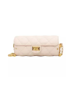 PU Leather Barrel Quilted Bag