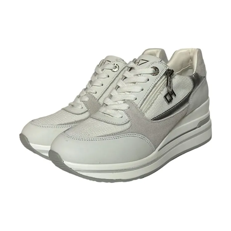 QH7 Queen Helena QH7018 Sneaker Donna Stringate White Grey