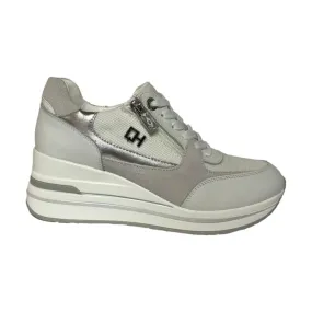 QH7 Queen Helena QH7018 Sneaker Donna Stringate White Grey