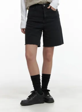 Raw-Cut Wide Fit Shorts CA415