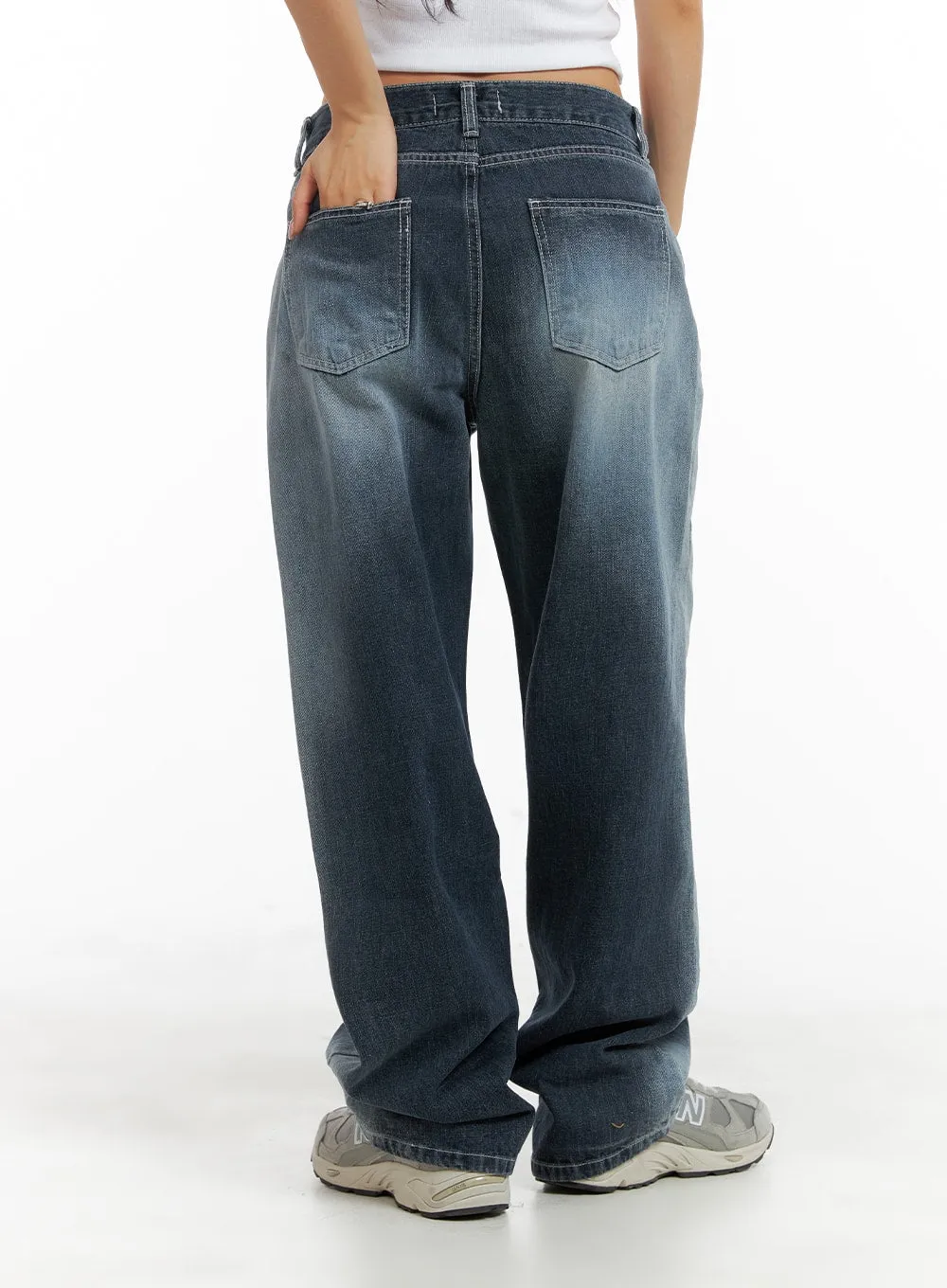 Recycled Wide Baggy Jeans (Unisex) CM425