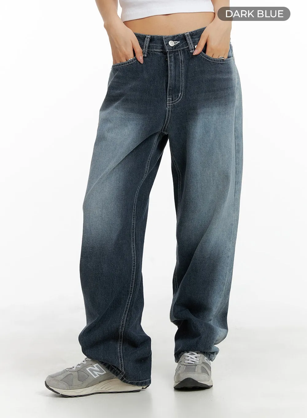 Recycled Wide Baggy Jeans (Unisex) CM425