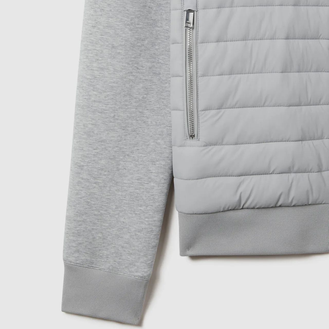 REISS Freddie Quilted Coat - Grey