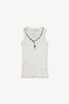 Rosaries Lace Trim Vest