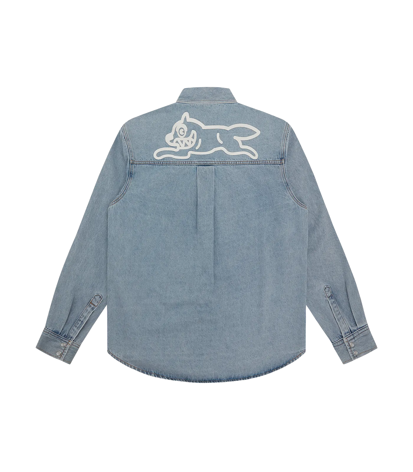 RUNNING DOG DENIM SHIRT - HEAVY WASH BLUE