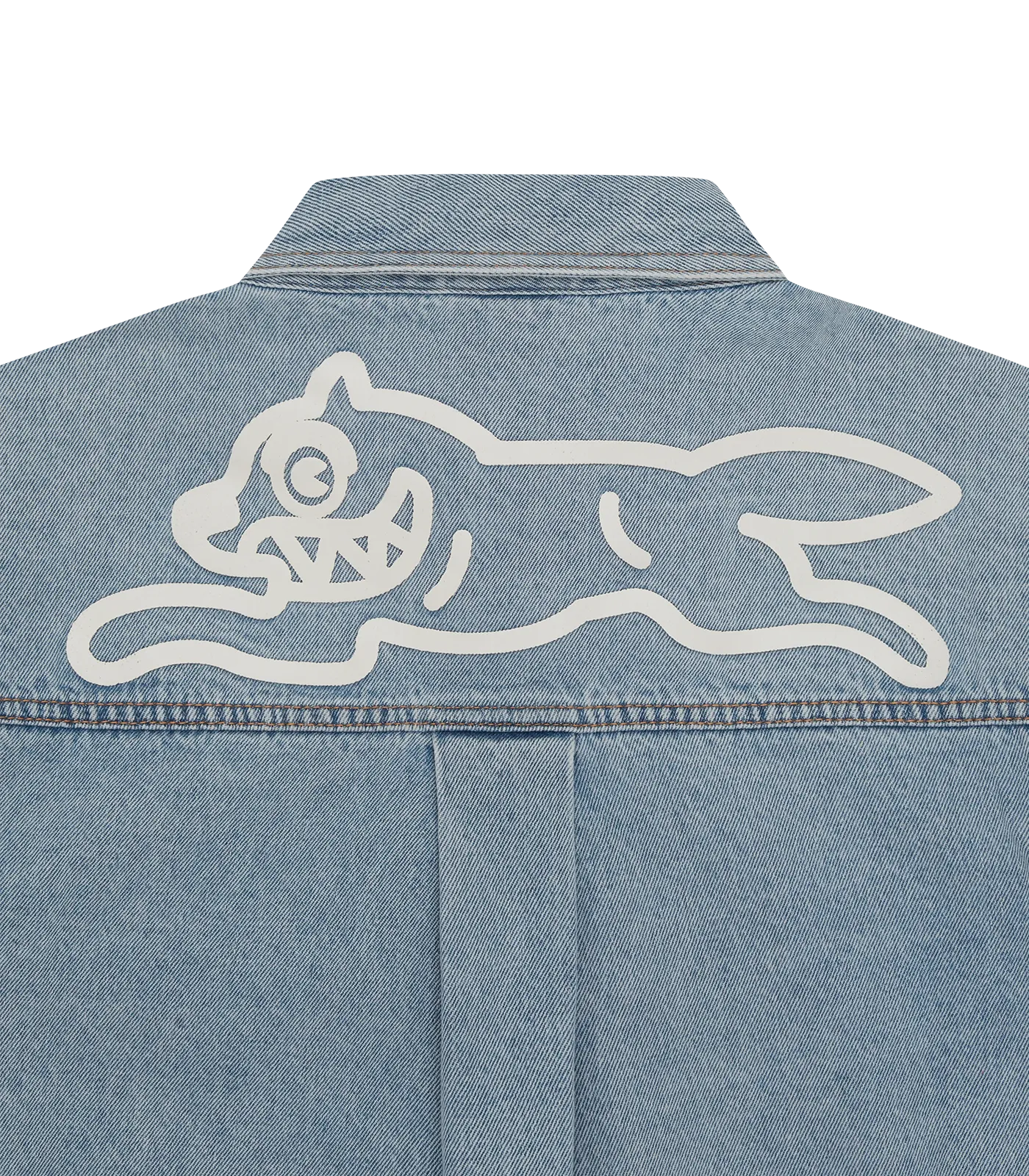 RUNNING DOG DENIM SHIRT - HEAVY WASH BLUE