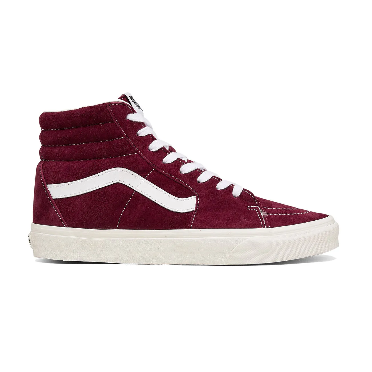 SCARPE ALTE SK8-HI IN PELLE SCAMOSCIATA Uomo Pomegranate Snow White