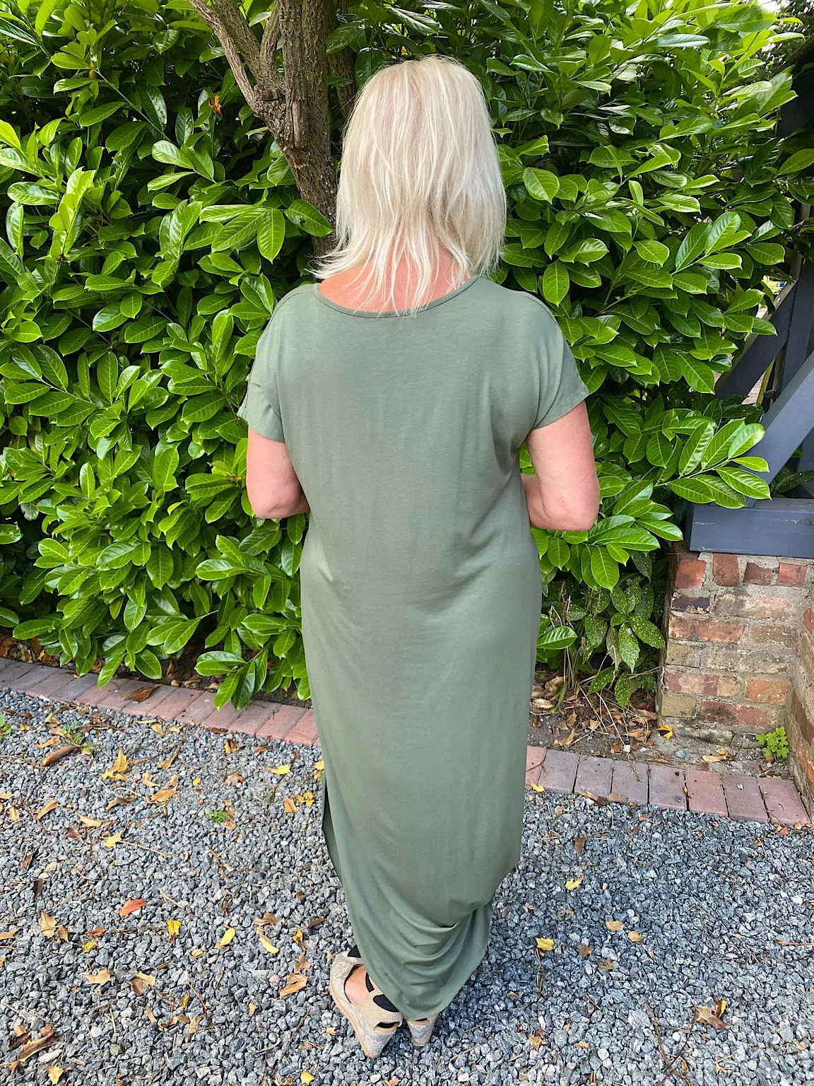 Side Split Knot Dress Jade