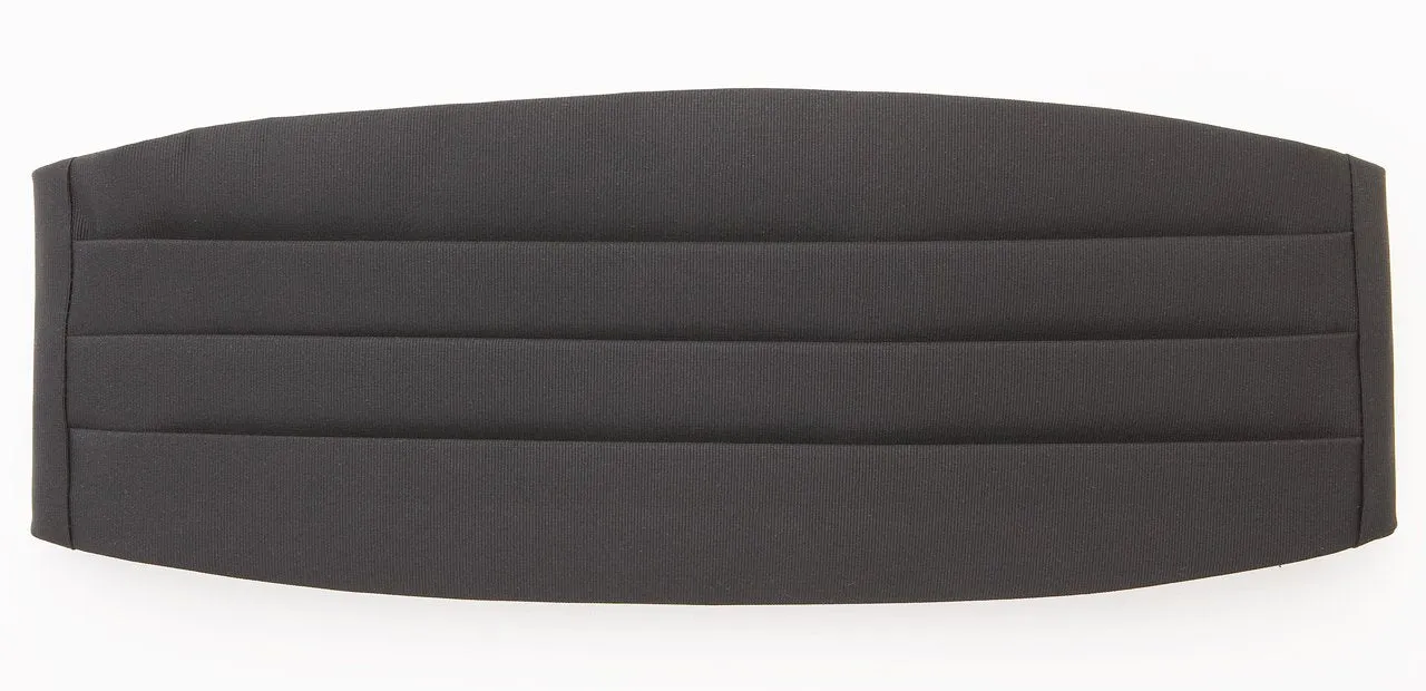 SILK CUMMERBUND - GROSGRAIN