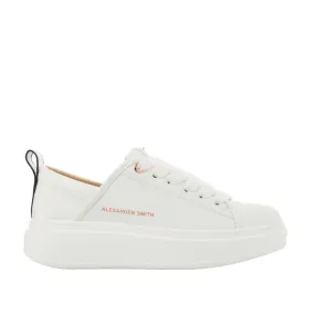 Sneaker Eco-Wembley bianca con sperone in naplack bianco