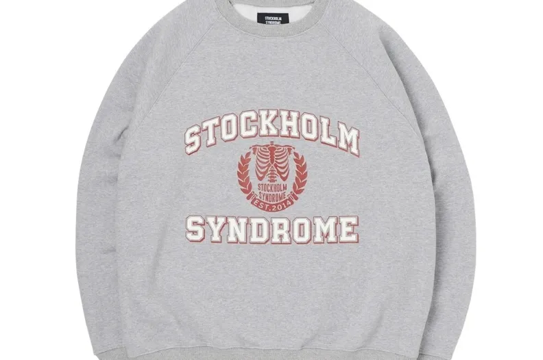 STOCKHOLM SYNDROME  |Crew Neck Unisex Street Style Long Sleeves Plain Cotton Logo