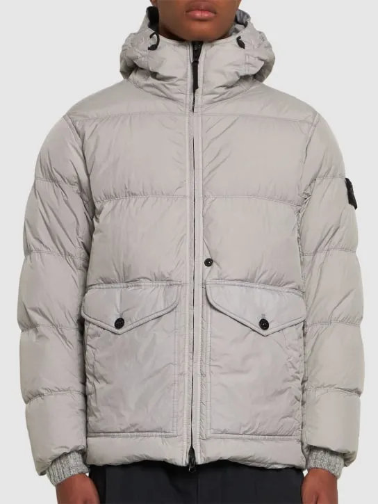 Stone Island   Hooded down jacket 