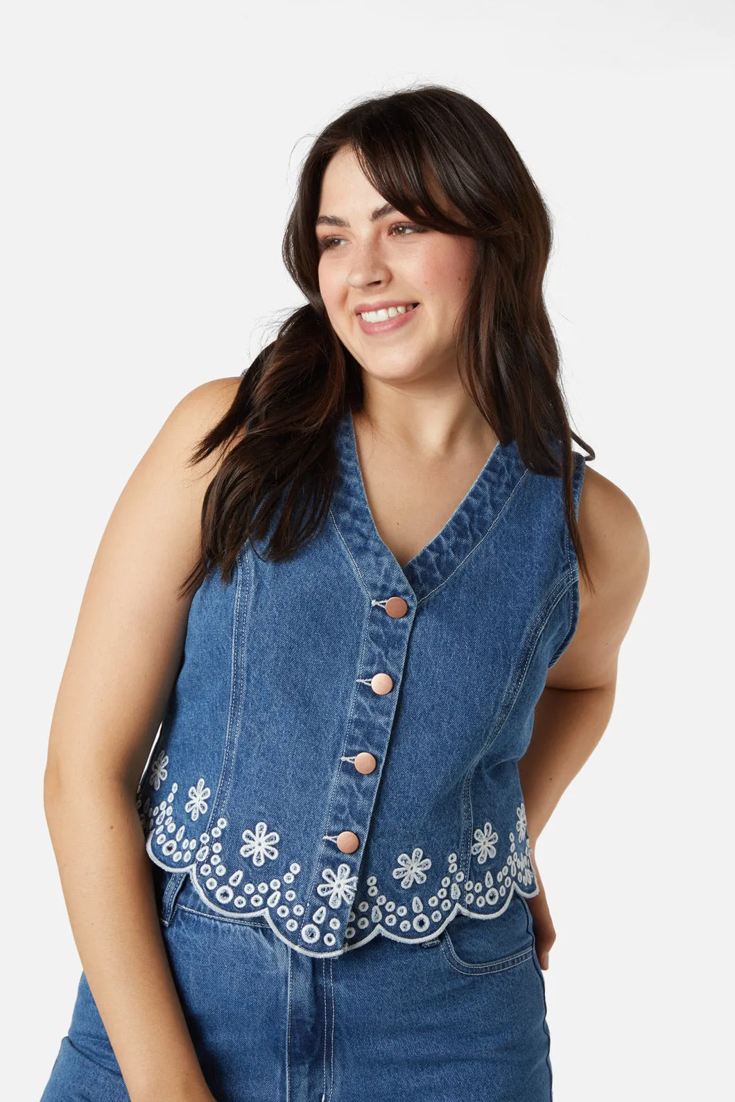 Suzie Scallop Vest