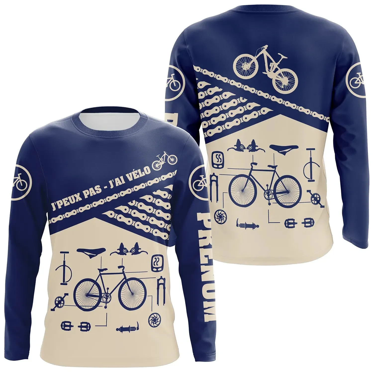 T-shirt Humour Cyclisme, J'Peux Pas J'ai Vélo - CT07022432