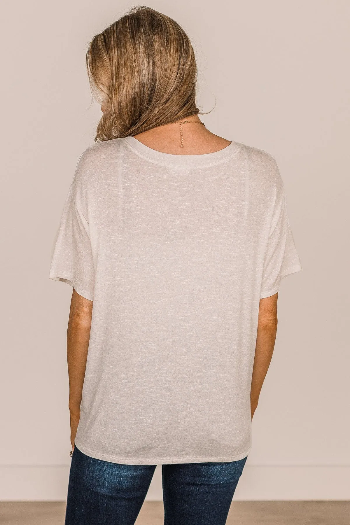 Tearing Down Boundaries Knit Top- Ivory