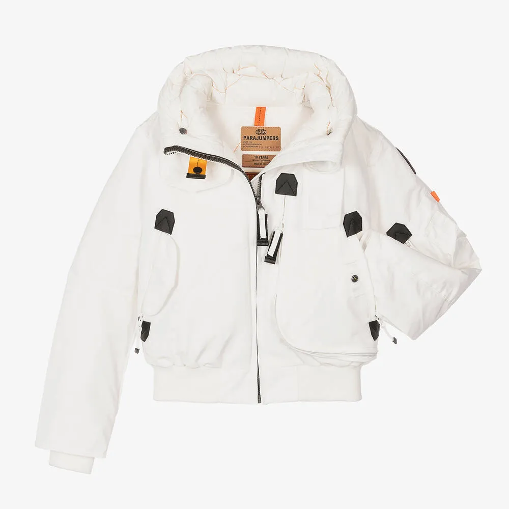 Teen Girls Ivory Down Jacket