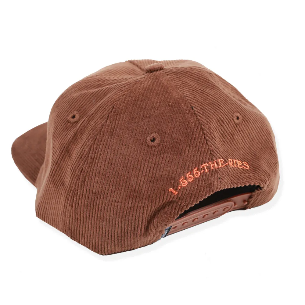 Theories Mystic Advisor Strapback Hat Corduroy Brown