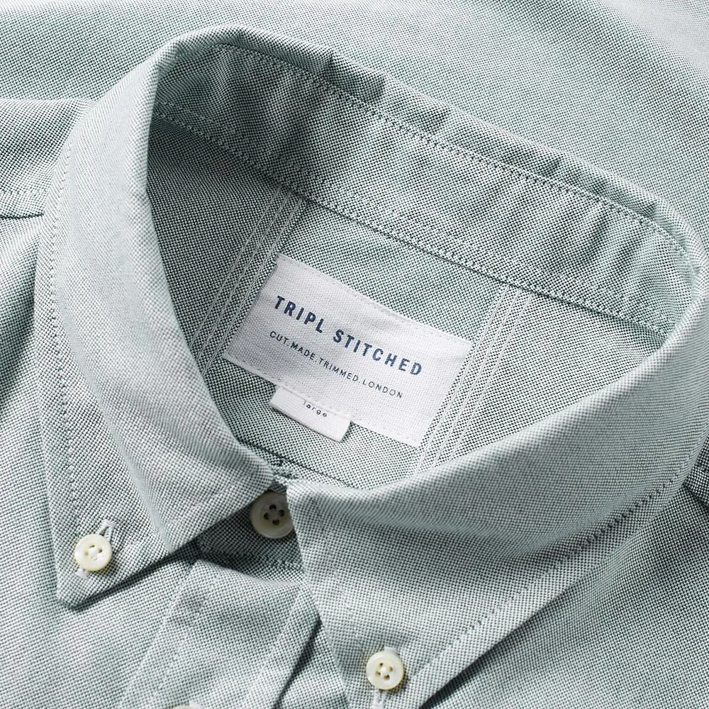 Tripl Stitched Button Down Oxford ShirtGreen