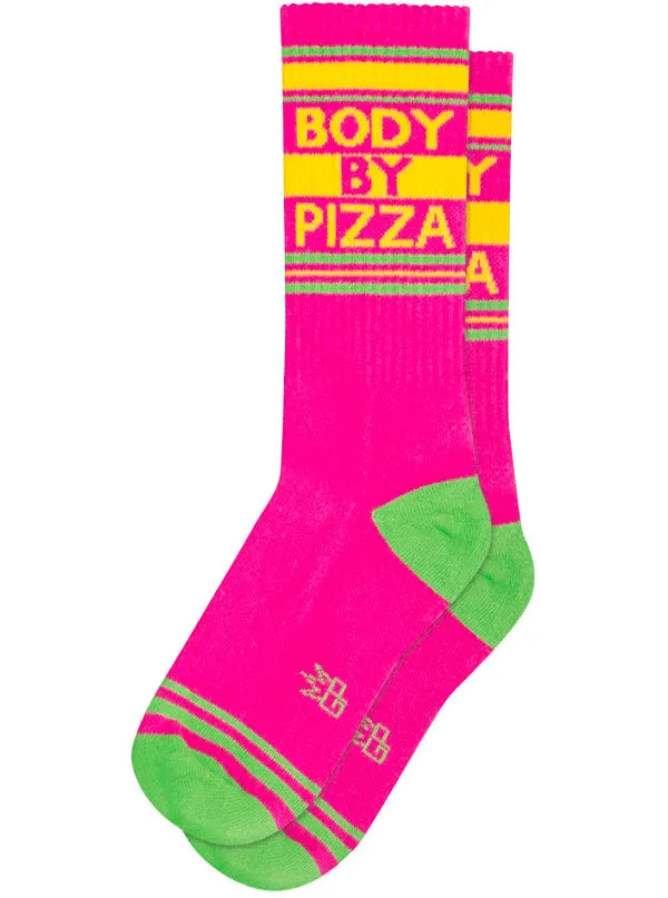 Unisex Body By Pizza Ribbed Gym Socks