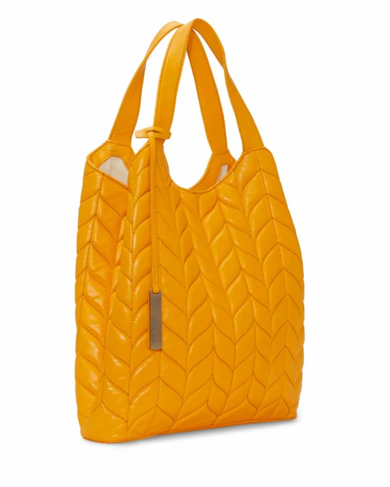 Vince Camuto Handbag KISHO TOTE MANGO SORBET/LAMB ARINA