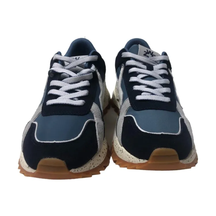 W6YZ MATCH-M 2018309 01 Sneaker Uomo Stringate Blu