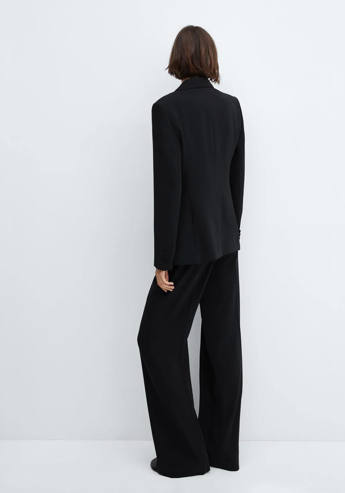 Wideleg trousers with belt