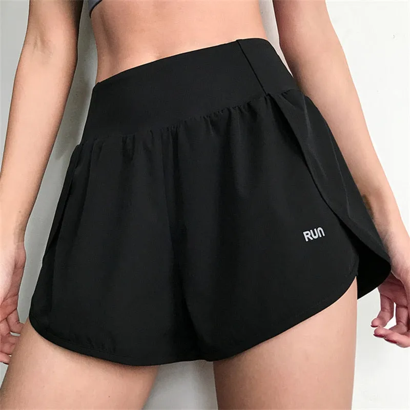 Women's Elastic High Waist Tights Security Gym Fitness Cycling Yoga Shorts