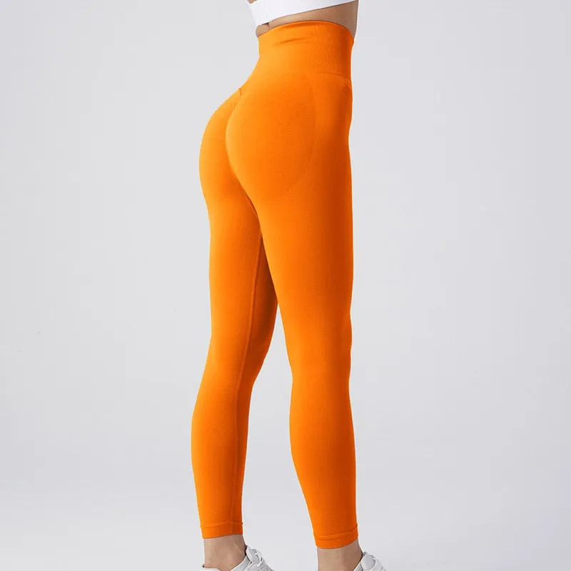 Women's Sexy High Waist Buttocks Tights Leggings for Yoga Sports Fitness