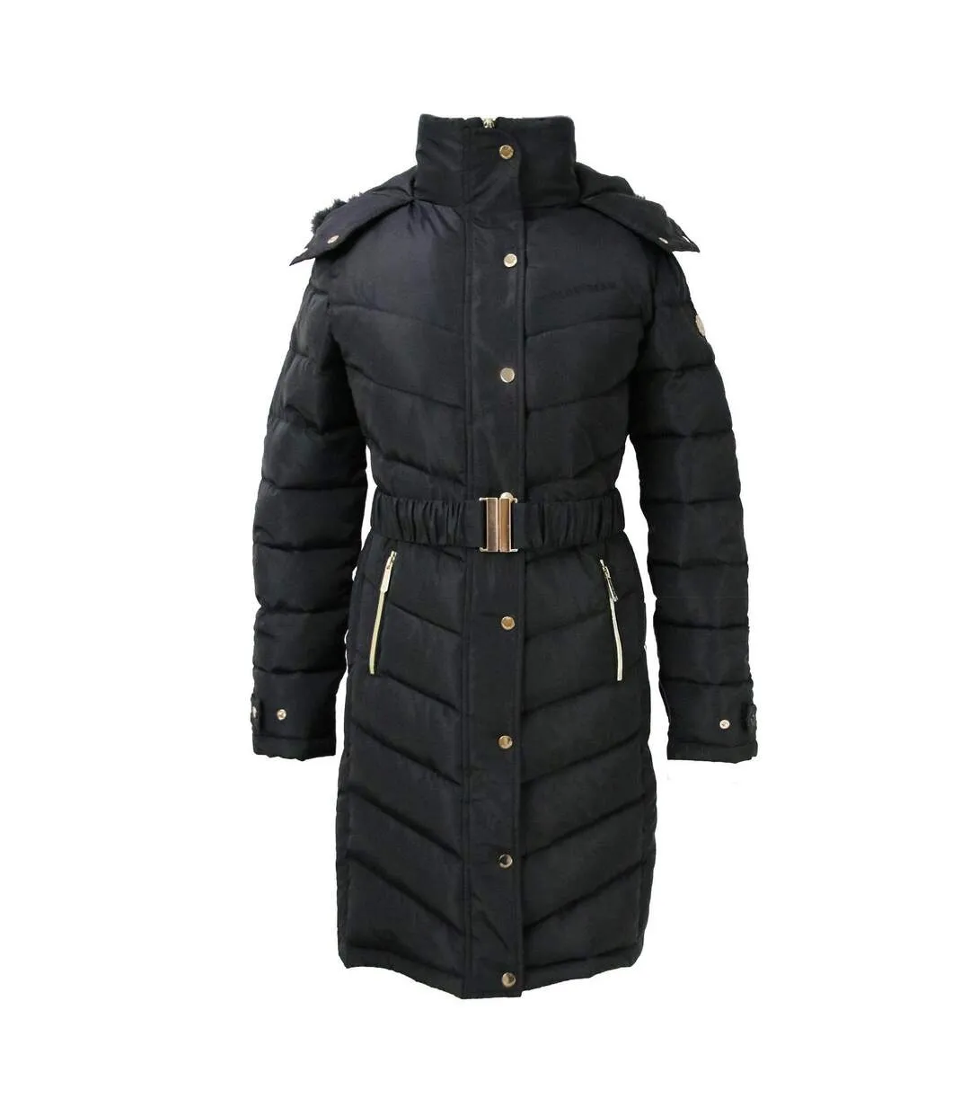 Womens/ladies branxton quilted coat black Coldstream