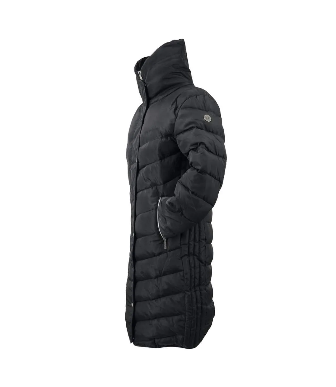 Womens/ladies kimmerston quilted coat charcoal grey Coldstream