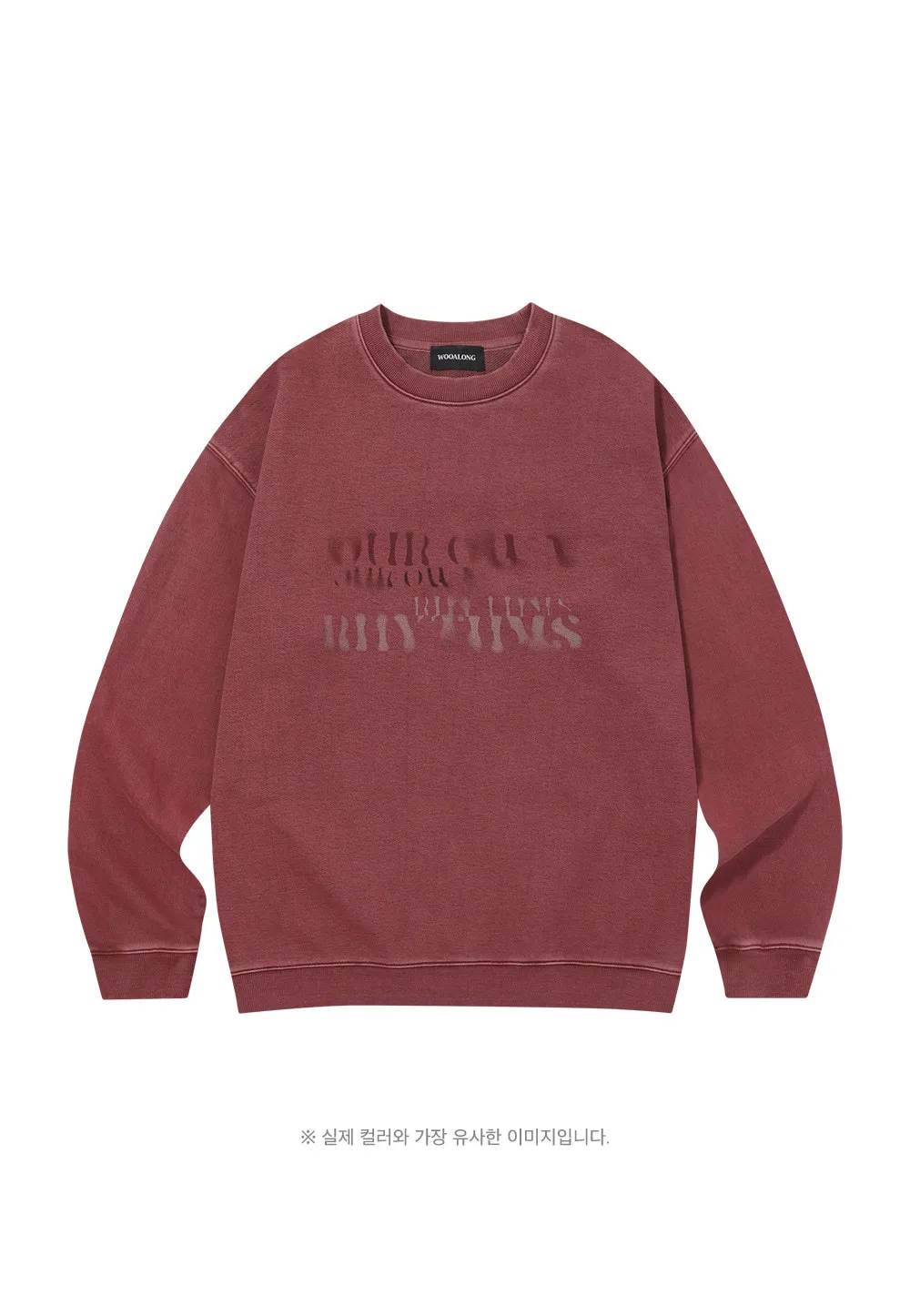 WOOALONG  |Crew Neck Unisex Street Style Long Sleeves Cotton Oversized