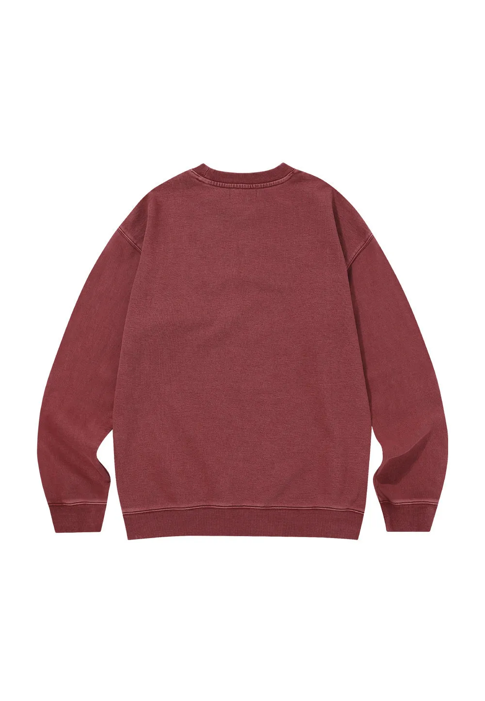 WOOALONG  |Crew Neck Unisex Street Style Long Sleeves Cotton Oversized