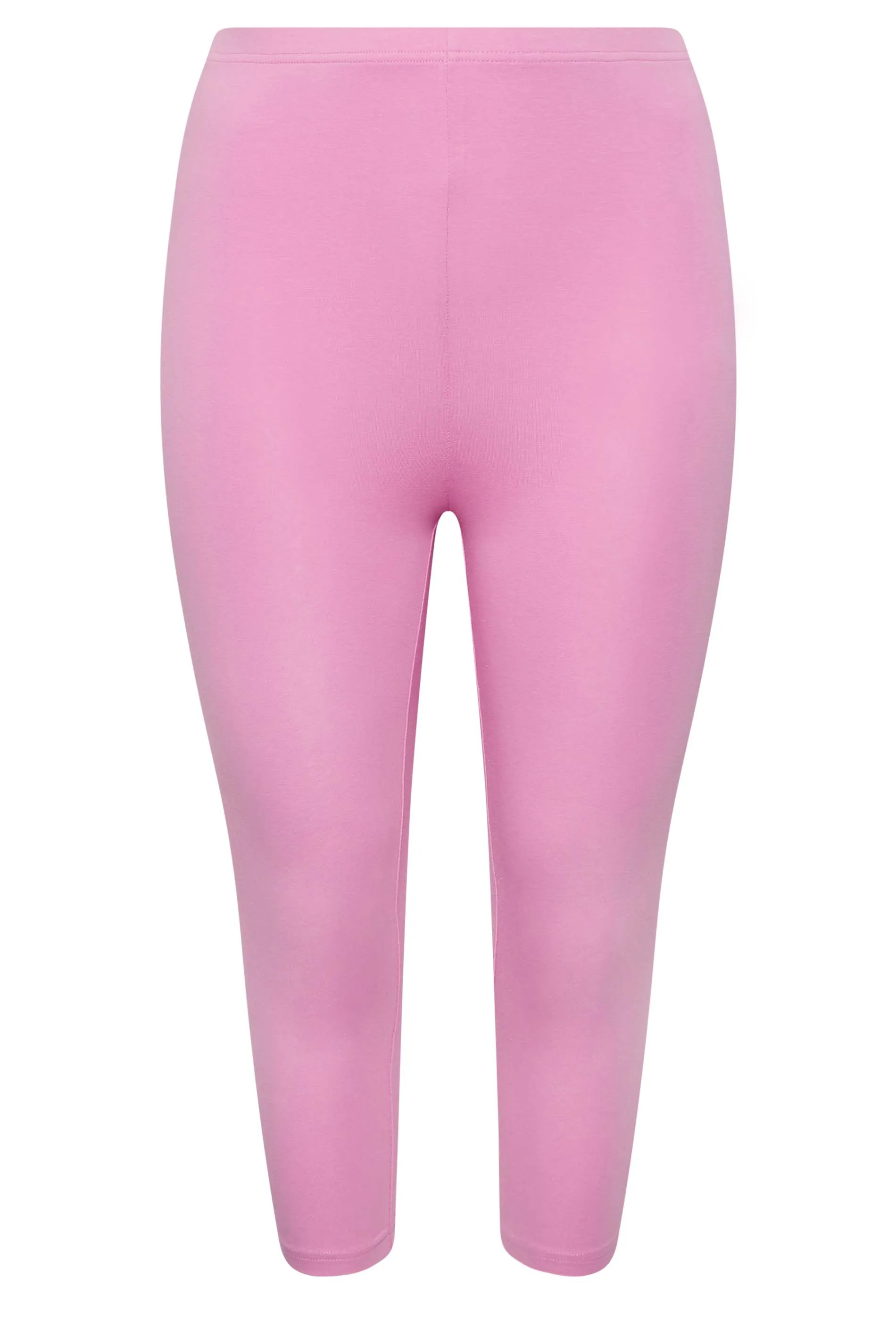 YOURS Curve Pink Cropped Leggings