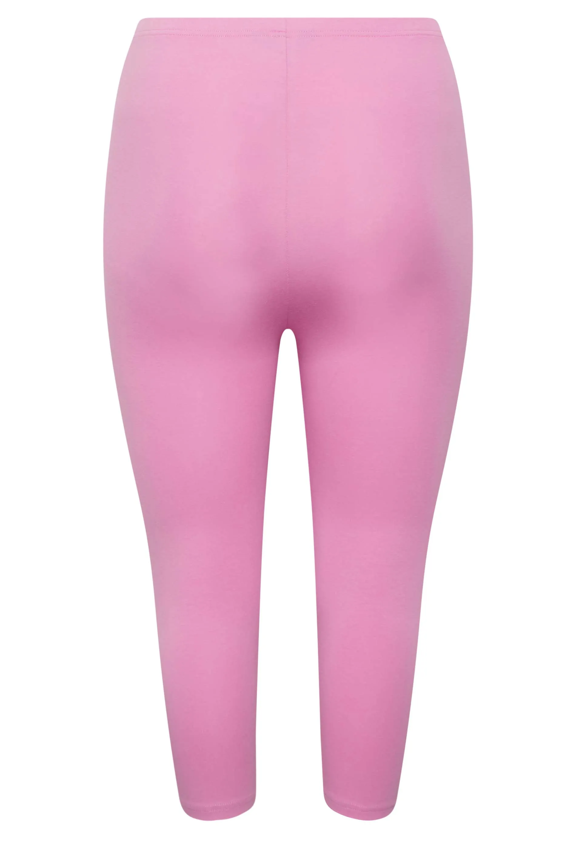 YOURS Curve Pink Cropped Leggings