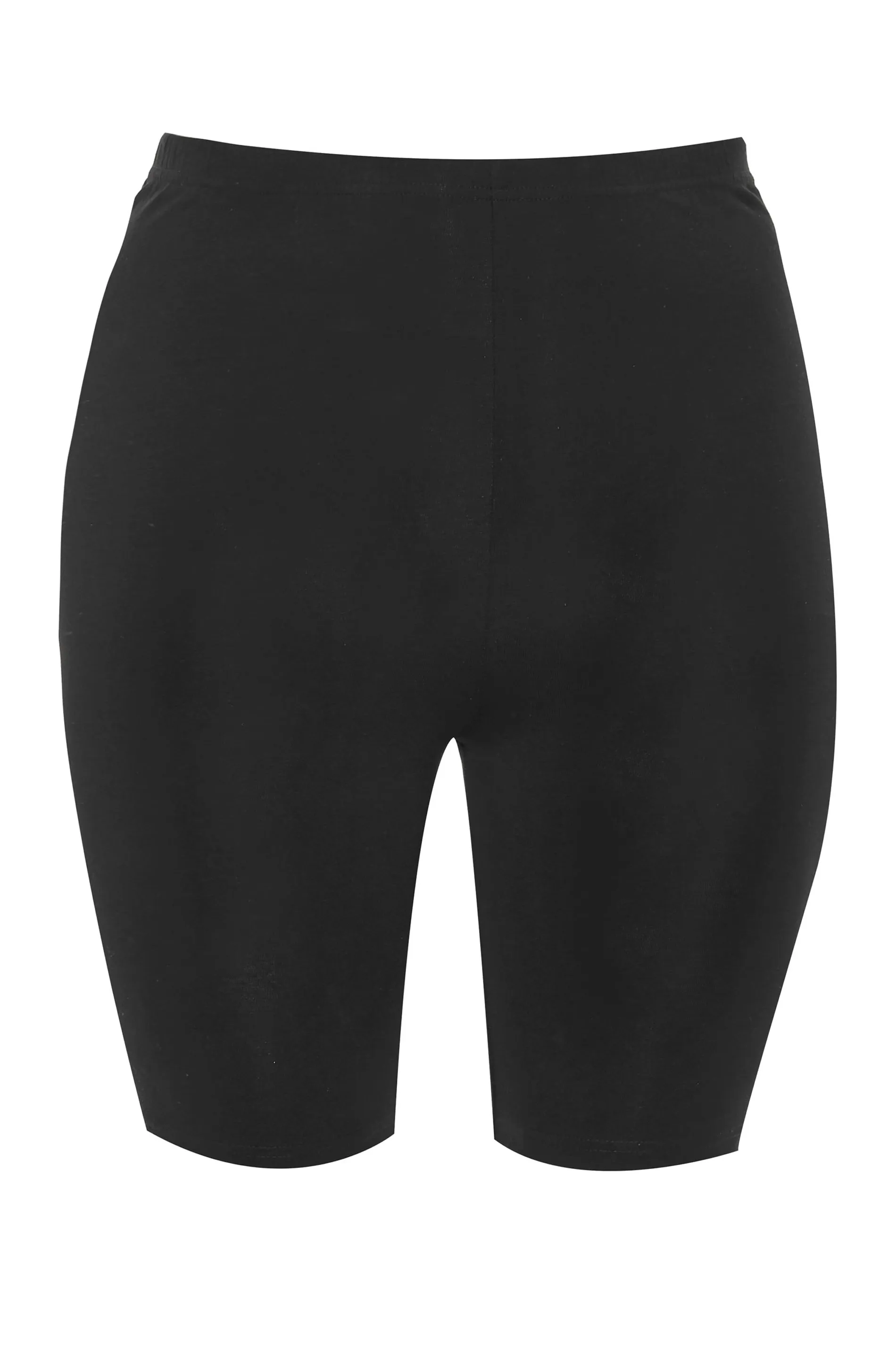 YOURS FOR GOOD ORGANIC COTTON Curve Black Cycling Shorts