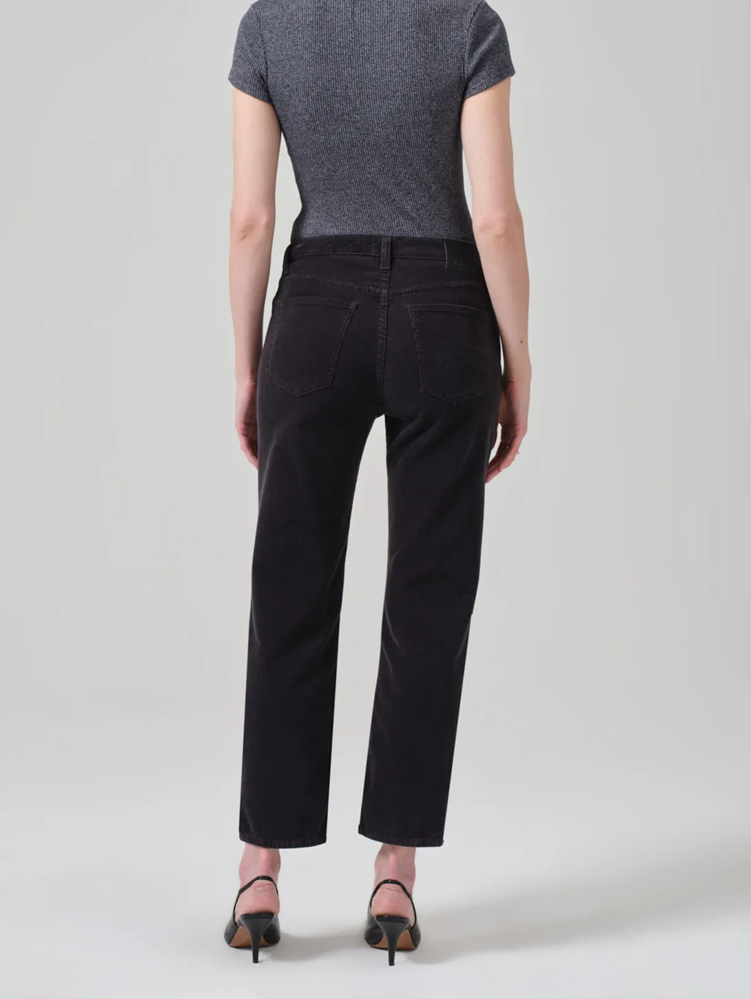 Zurie Straight Leg Corduroy Pant - Cracked Pepper